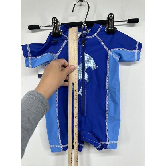 Cabana Life Infant' UPF 50+ Shark Rashguard Blue Boys‎ Toddler (3-6 Month) - Picture 4 of 9